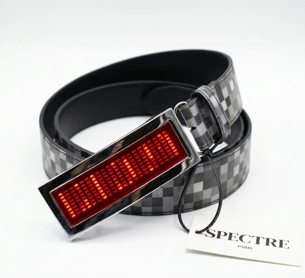 Ceinture édition Minecraft SPECTRE PARIS — Boucle LED lumineuse