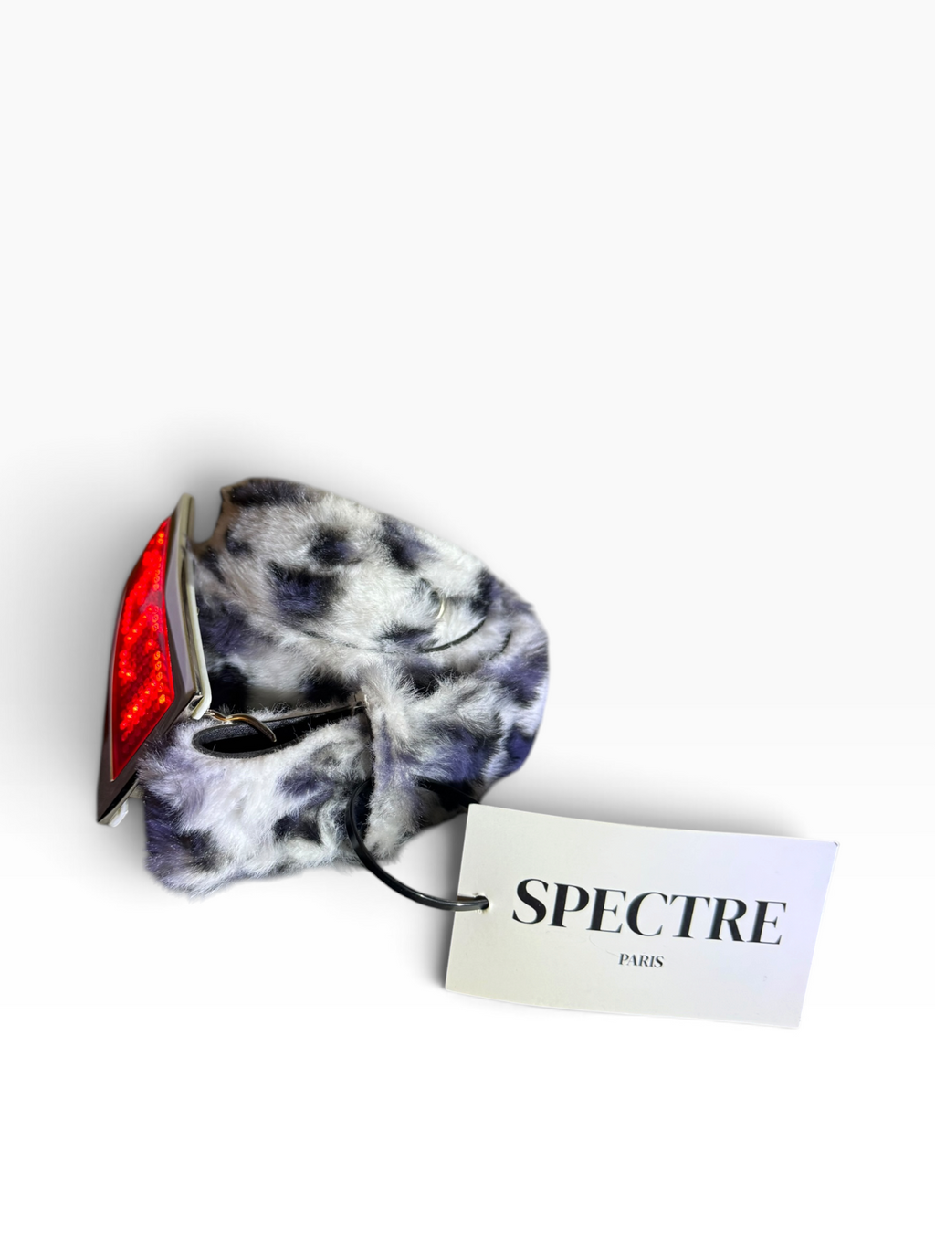 Ceinture SPECTRE PARIS — Édition Fourrure Léopard Large LED