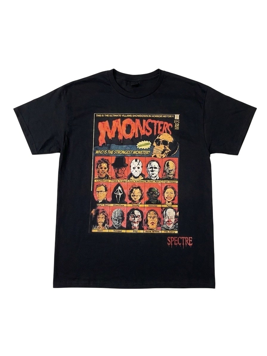 T-shirt "Monsters" Icônes de l'Horreur – Collection Spectre