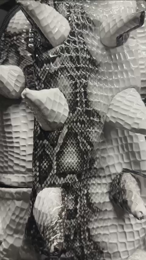 Sac à Dos Spineback Python Blanc – Collection Spectre