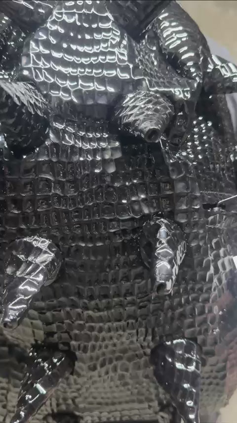 Sac à Dos Spineback Python Noir – Collection Spectre
