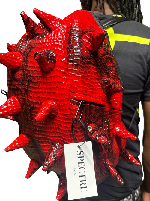 Sac à Dos Spineback Python Rouge – Collection Spectre