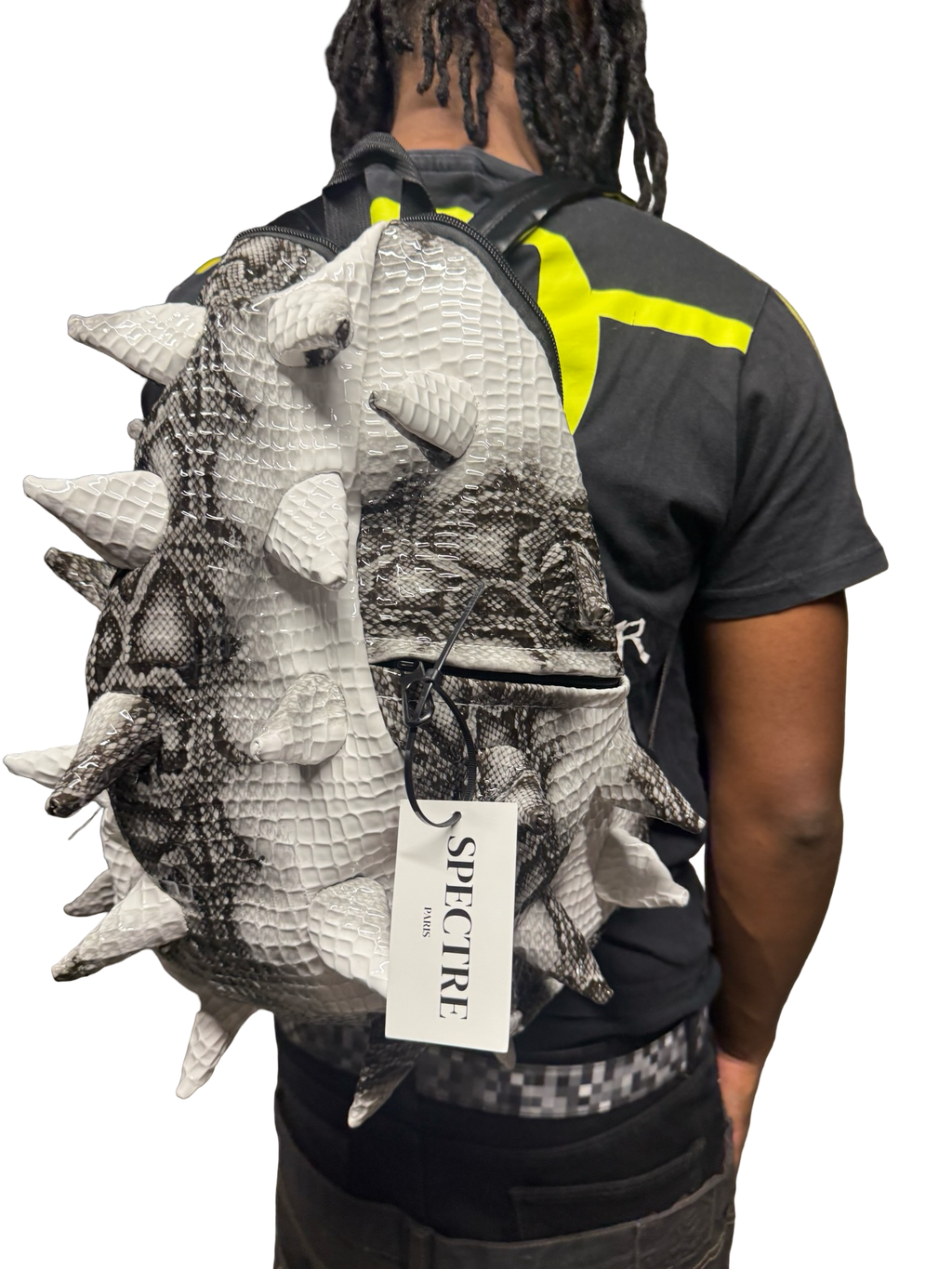 Sac à Dos Spineback Python Blanc – Collection Spectre