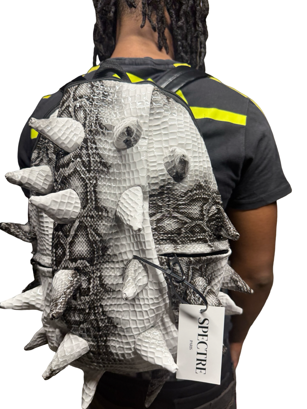 Sac à Dos Spineback Python Blanc – Collection Spectre
