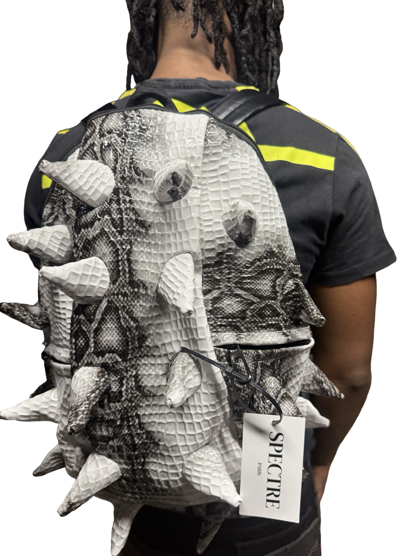 Sac à Dos Spineback Python Blanc – Collection Spectre