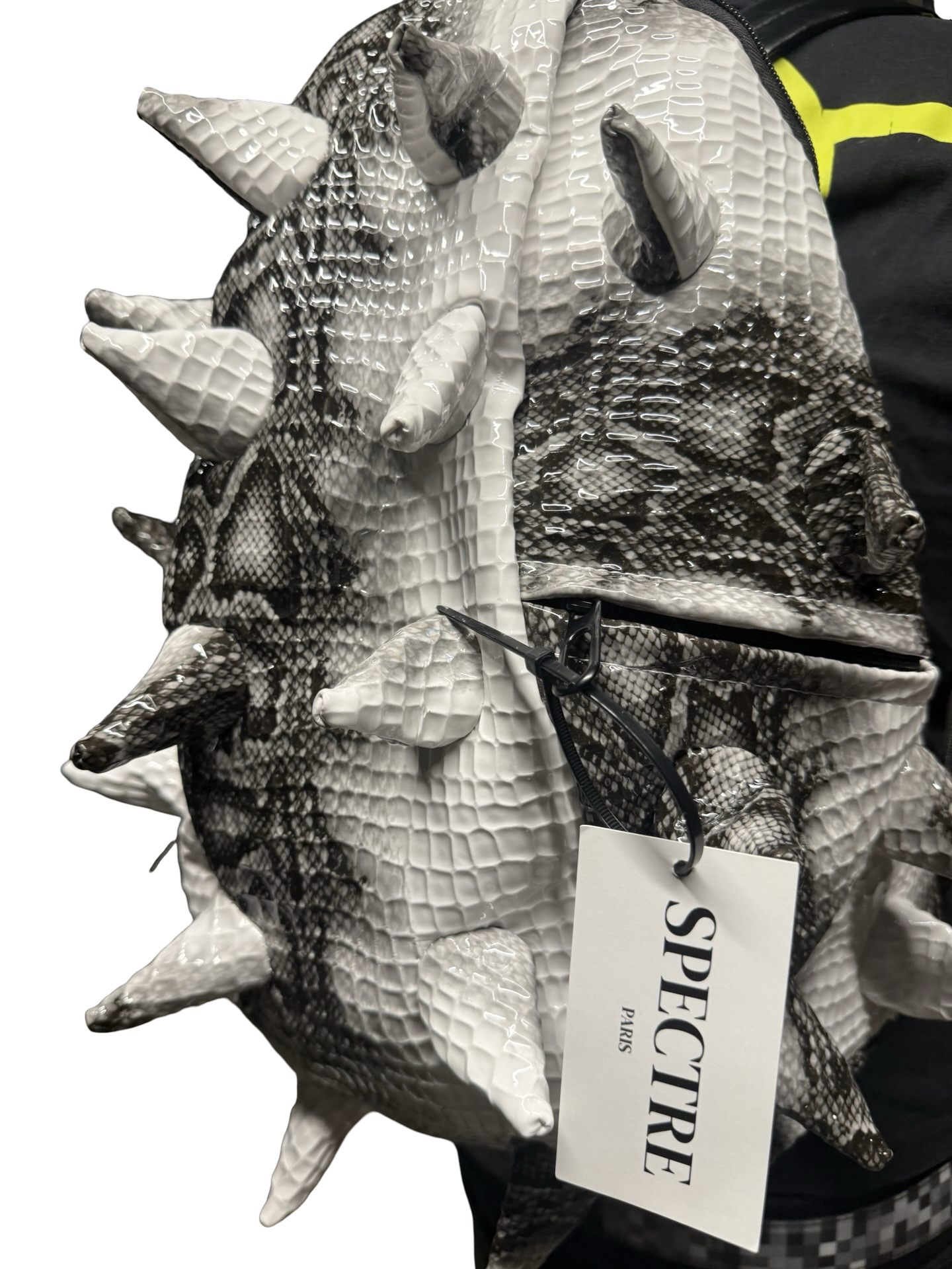 Sac à Dos Spineback Python Blanc – Collection Spectre