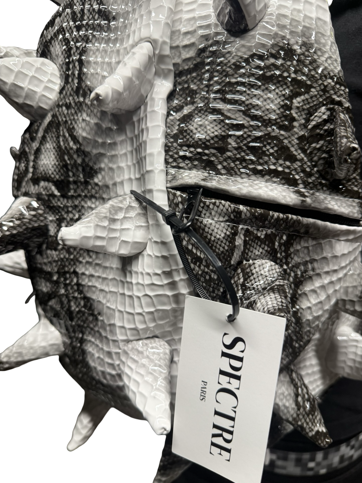 Sac à Dos Spineback Python Blanc – Collection Spectre