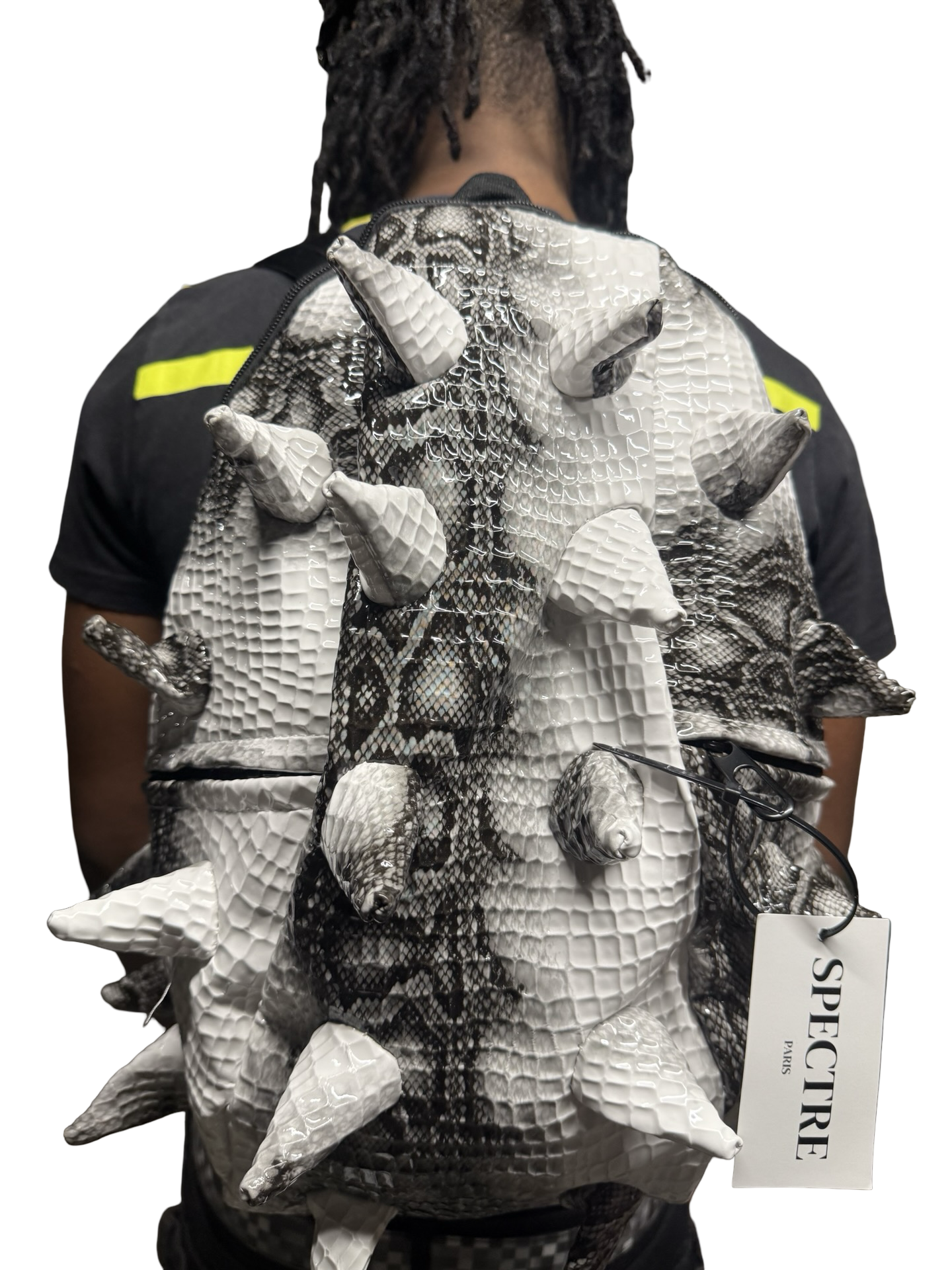 Sac à Dos Spineback Python Blanc – Collection Spectre
