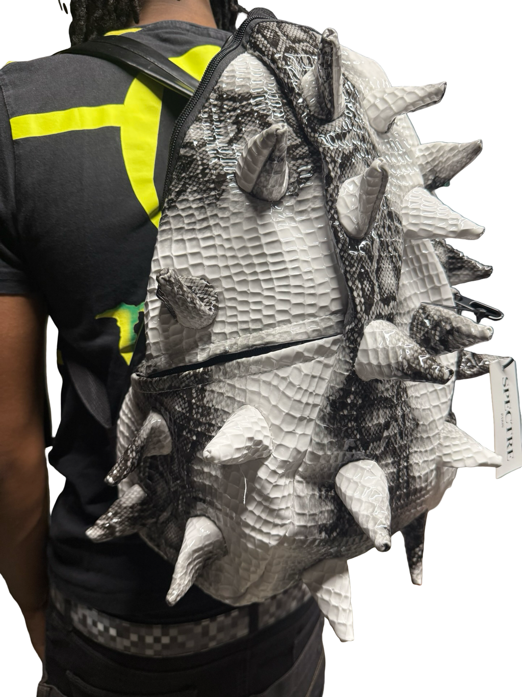 Sac à Dos Spineback Python Blanc – Collection Spectre