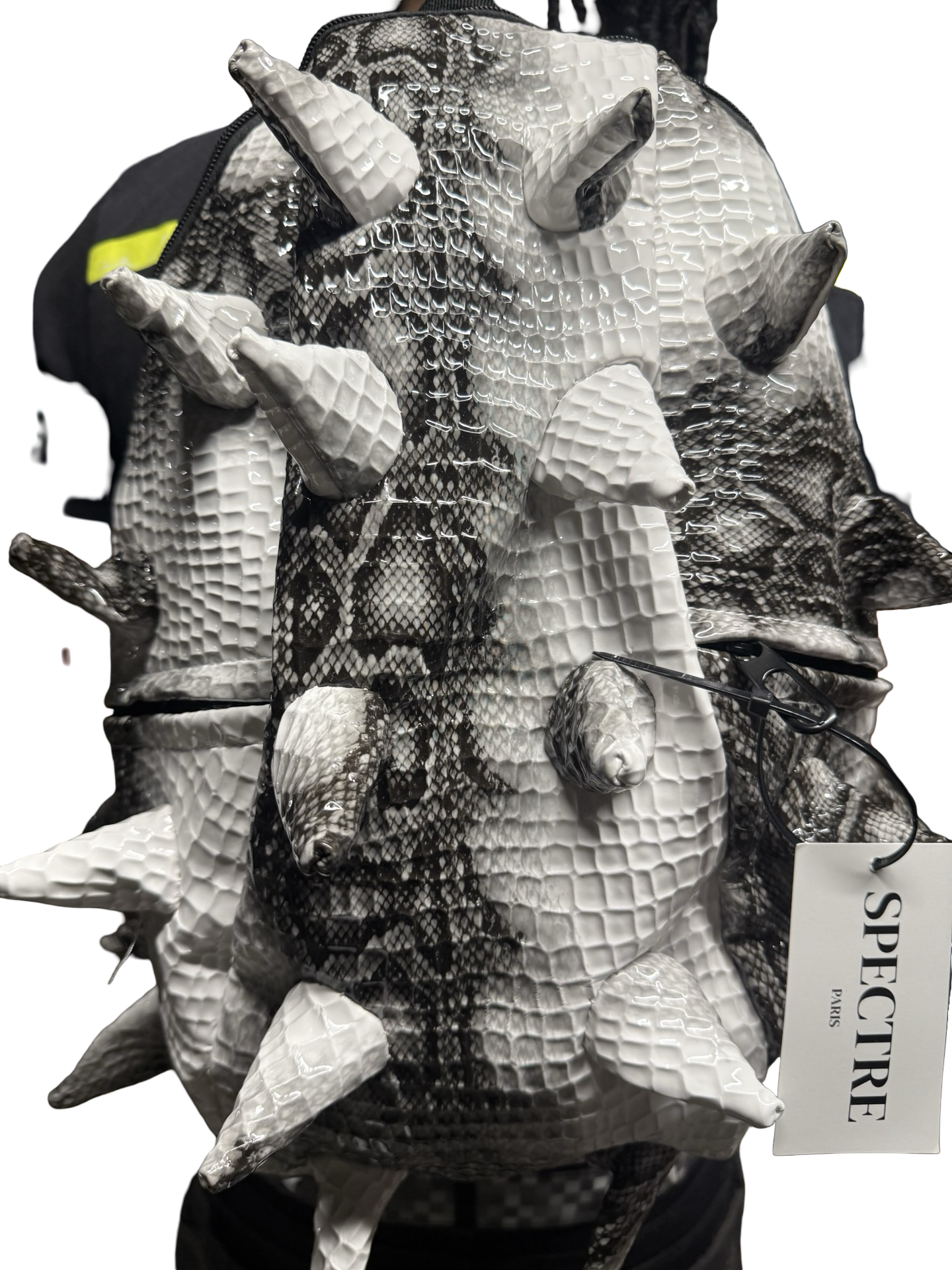 Sac à Dos Spineback Python Blanc – Collection Spectre