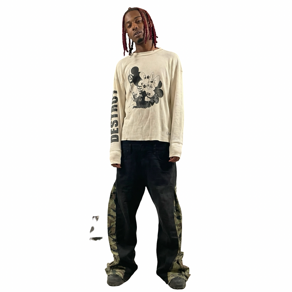 Thermal T "Destroy" Print Mickey Punk Vintage – Collection Spectre